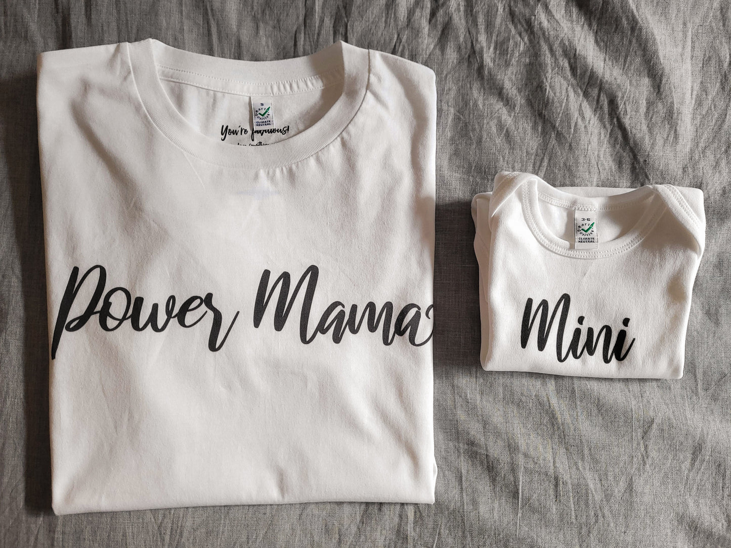 Power Mama - organic Women's Tee - Black.