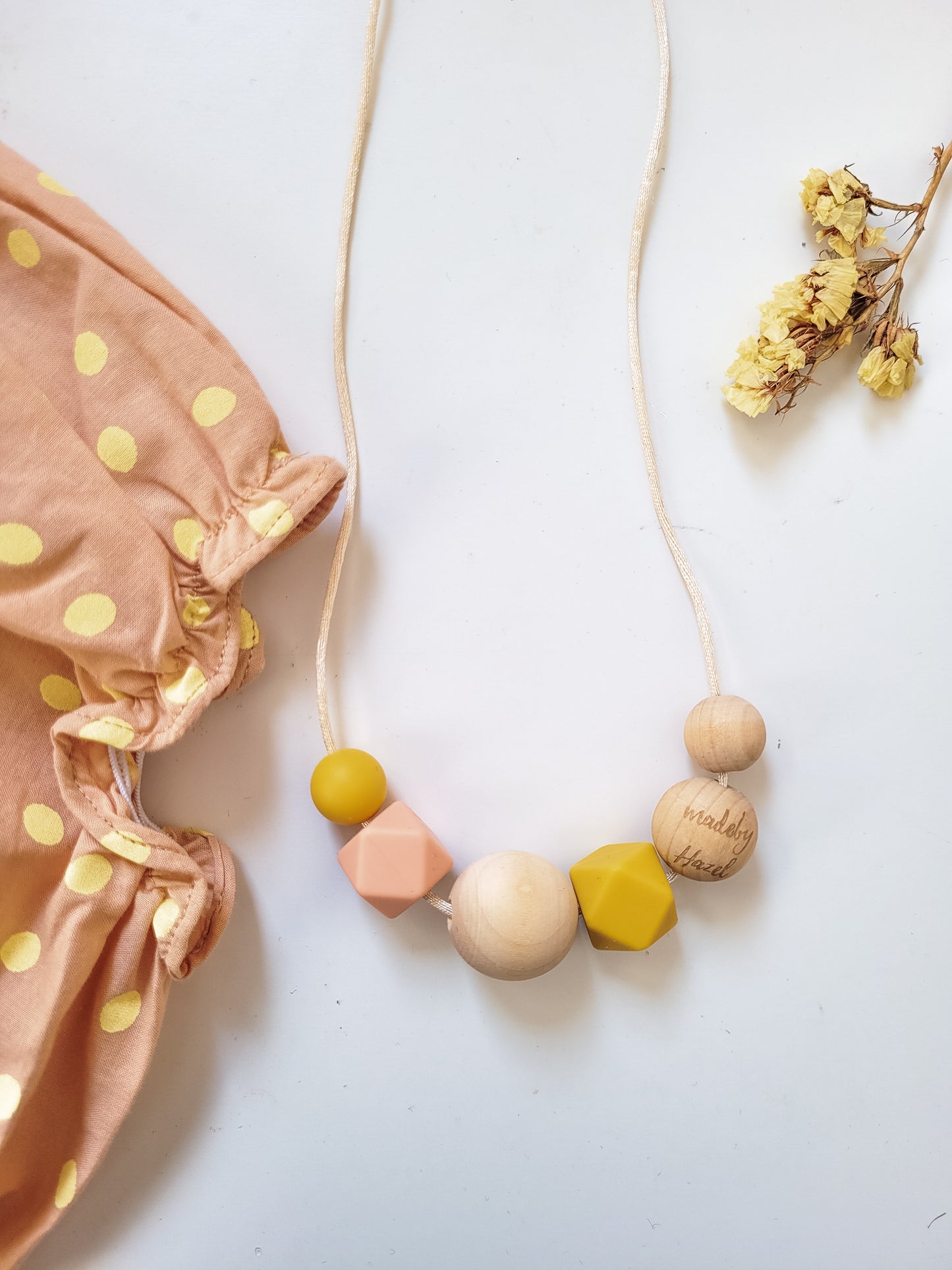 Pink & Yellow Large - Nursing Necklace!