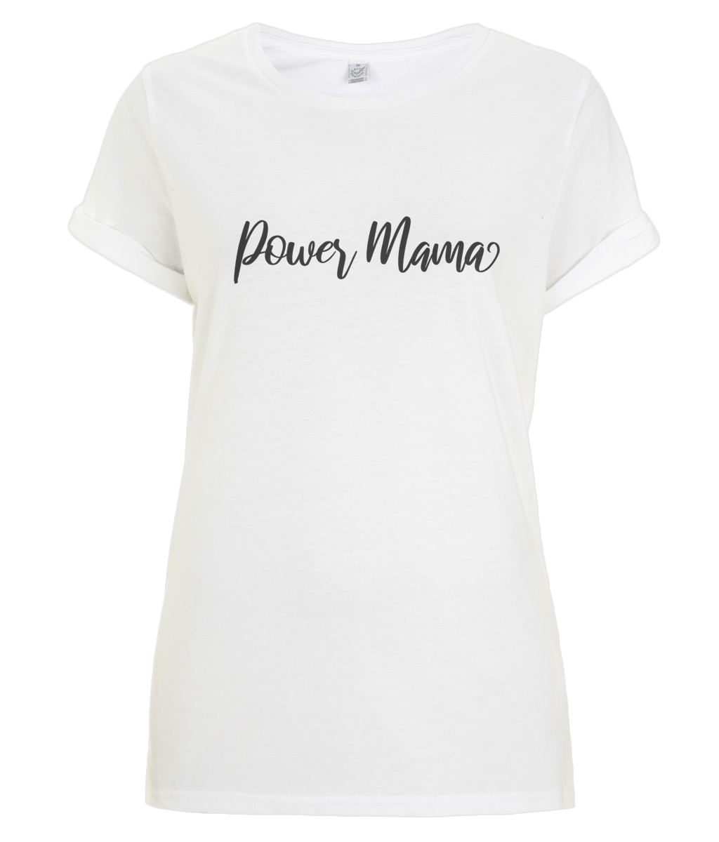 Power Mama - organic Women's Tee - Black.