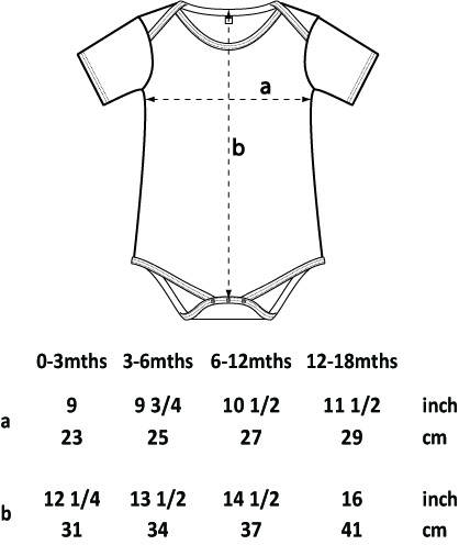 Mini - organic baby body - Peach!.
