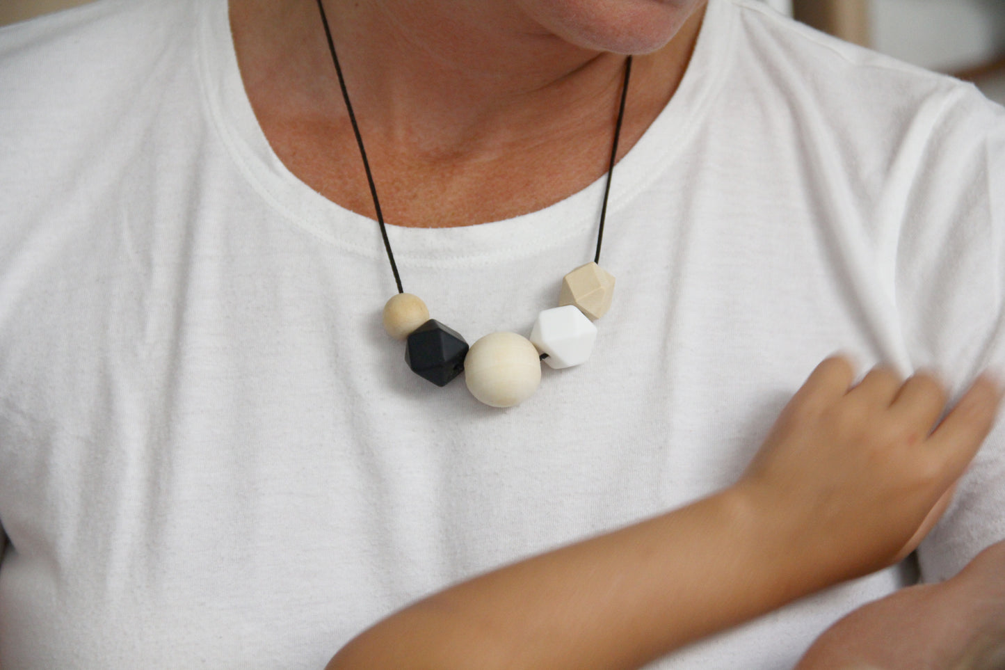 Black Large - Nursing Necklace!.