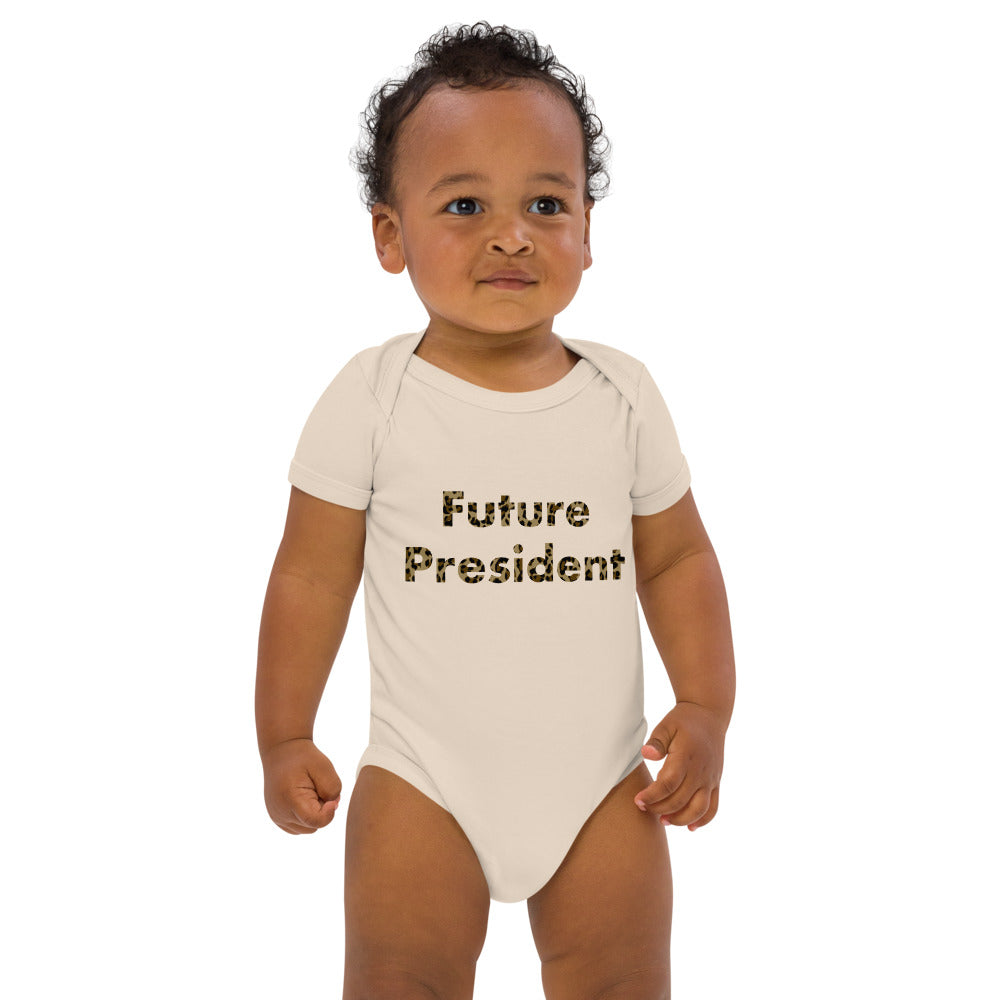 Future President - ekologisk bebis body - Leopard