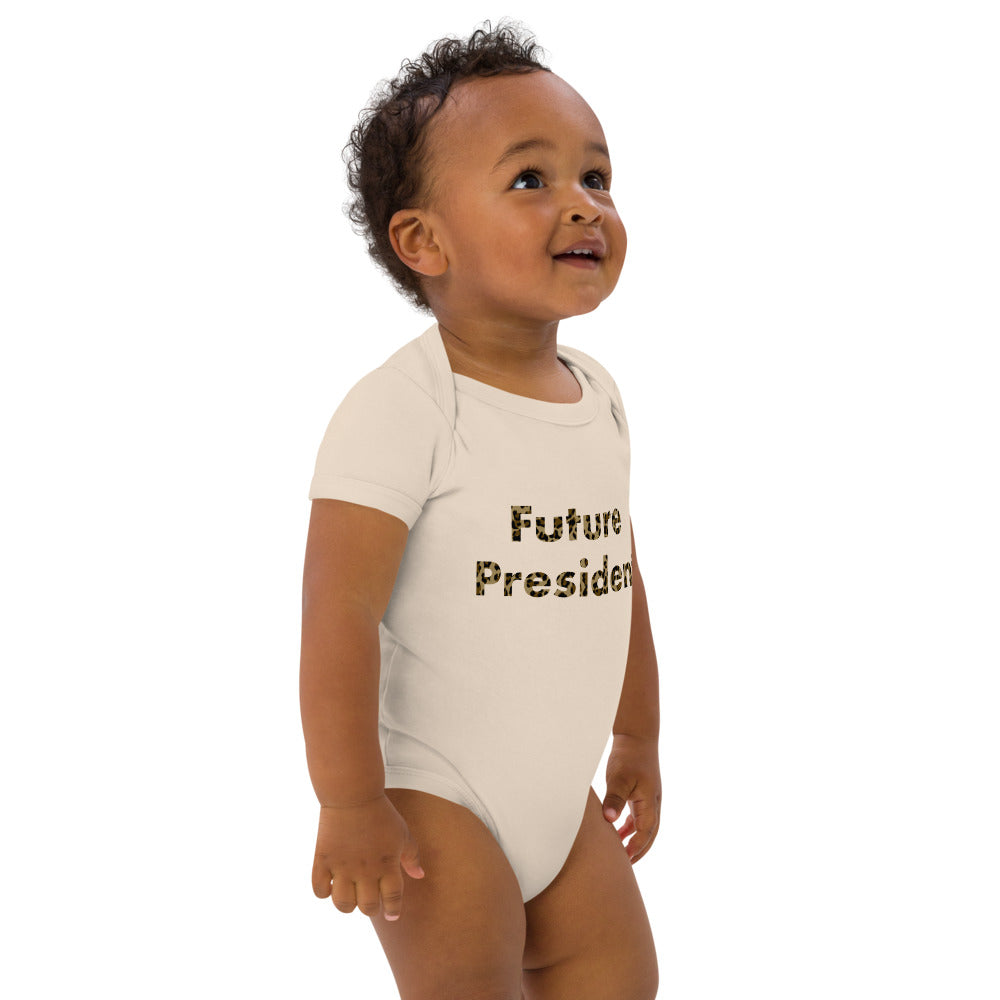 Future President - ekologisk bebis body - Leopard