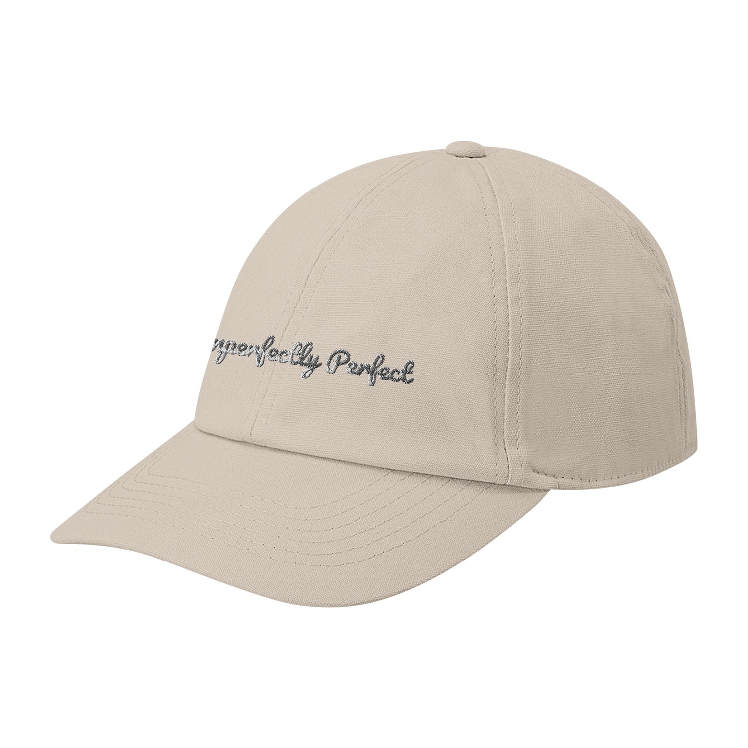 Imperfectly Perfect cap in organic cotton Classic Sand from madebyHazel left