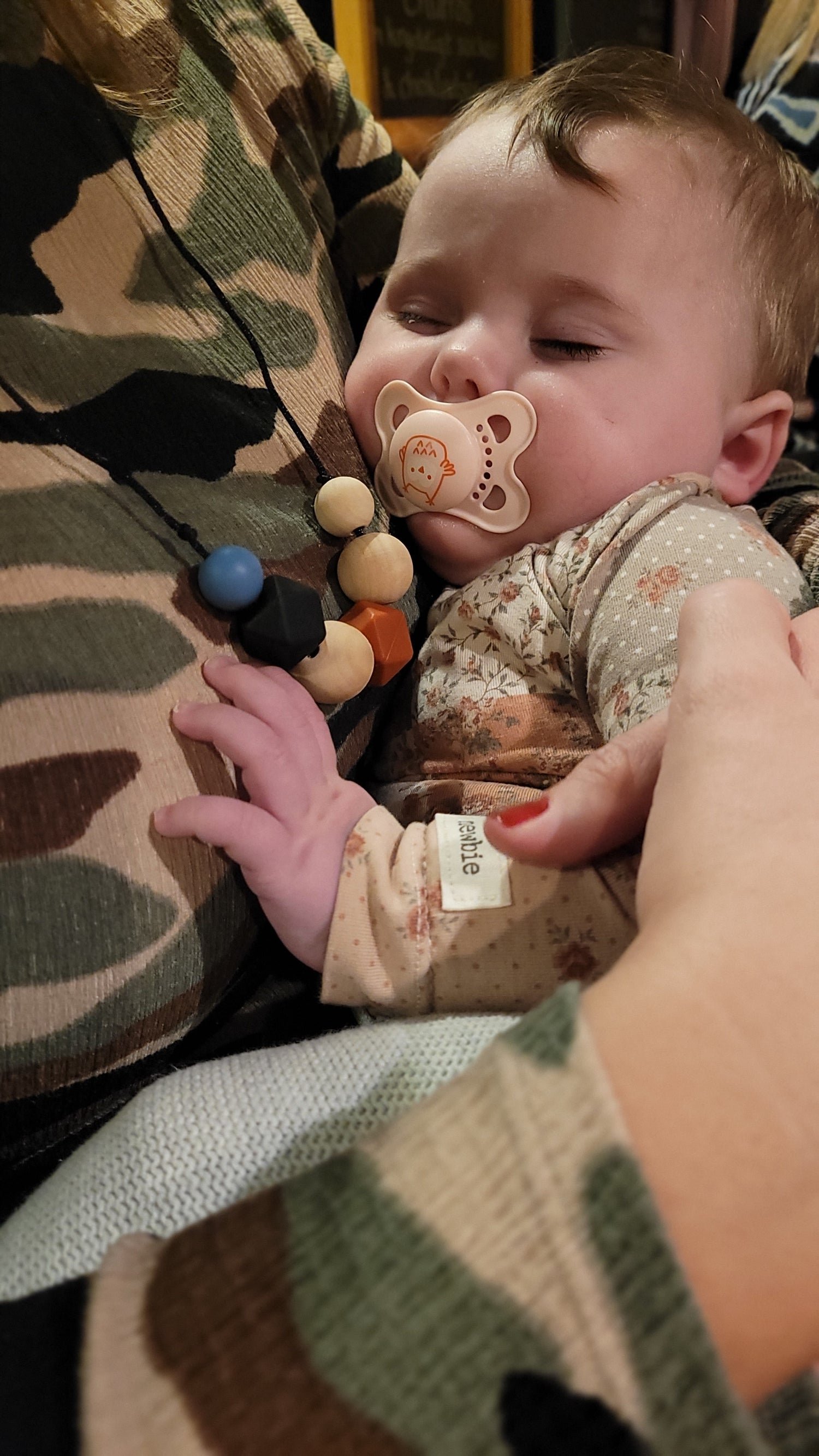 Keep them close - Rusty & blue nursing necklace