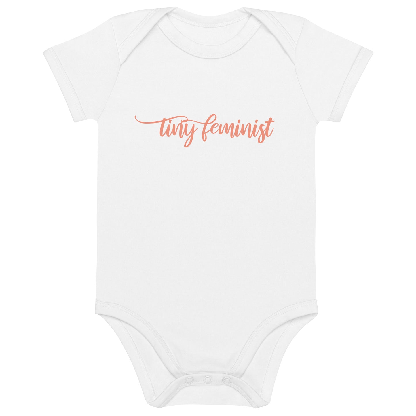 Product Tiny Feminist - organic baby body Peach