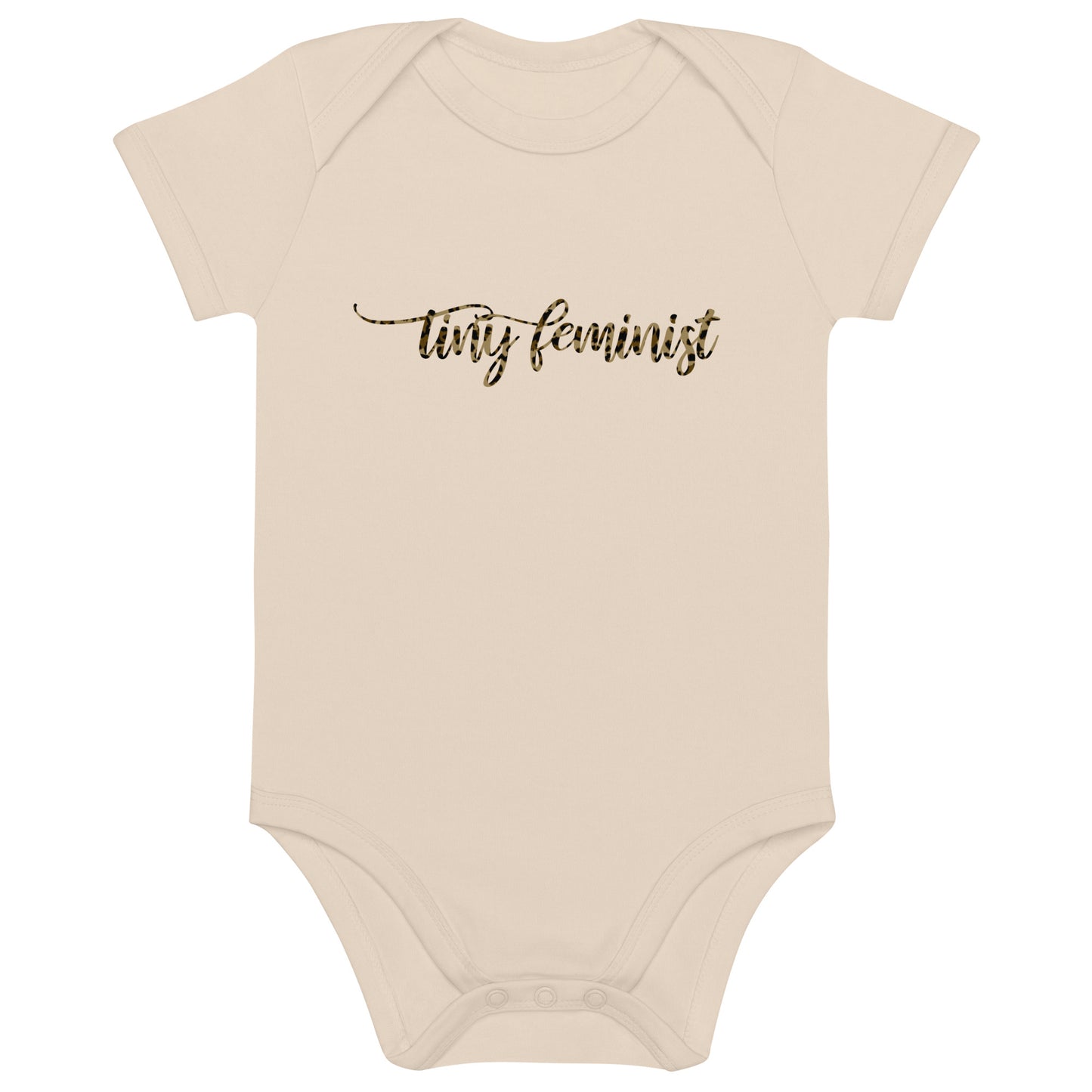Tiny Feminist organic cotton baby-bodysuit white product natural beige