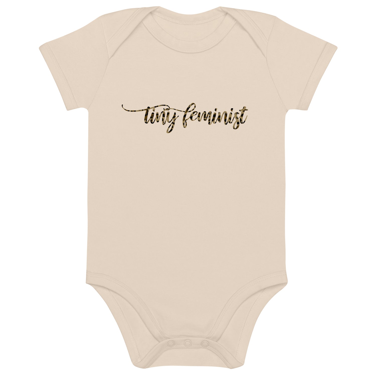 Tiny Feminist organic cotton baby-bodysuit white product natural beige