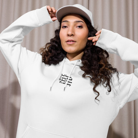 Just because - organic hoodie