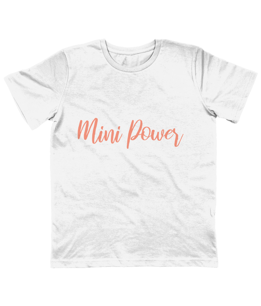 Mini Power - organic kid T-shirt - Peach.