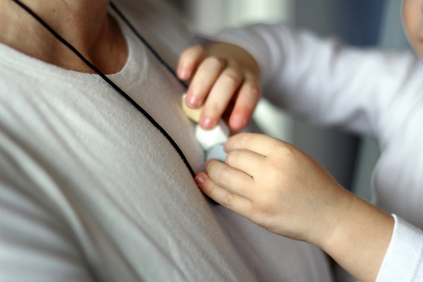 Black Large - Nursing Necklace!.