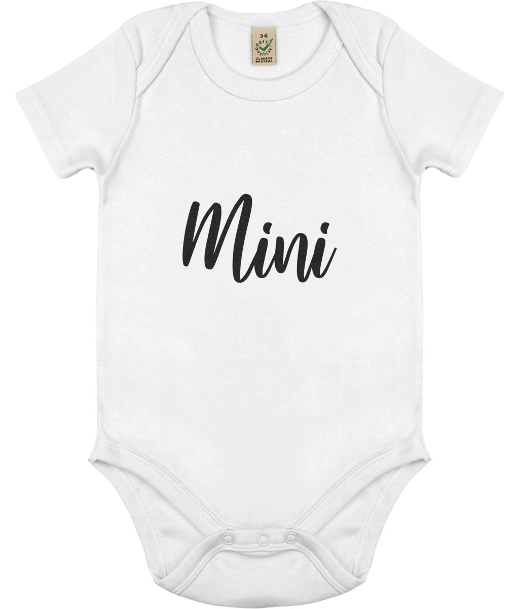 Mini - organic baby body - Black.