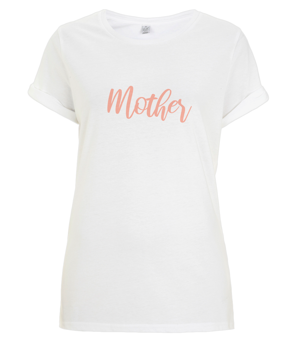 organic "Mother" T-shirt - Peach.