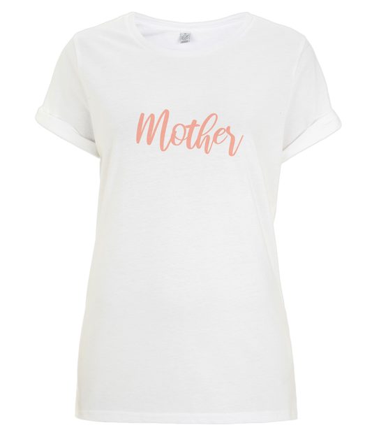 organic "Mother" T-shirt - Peach.