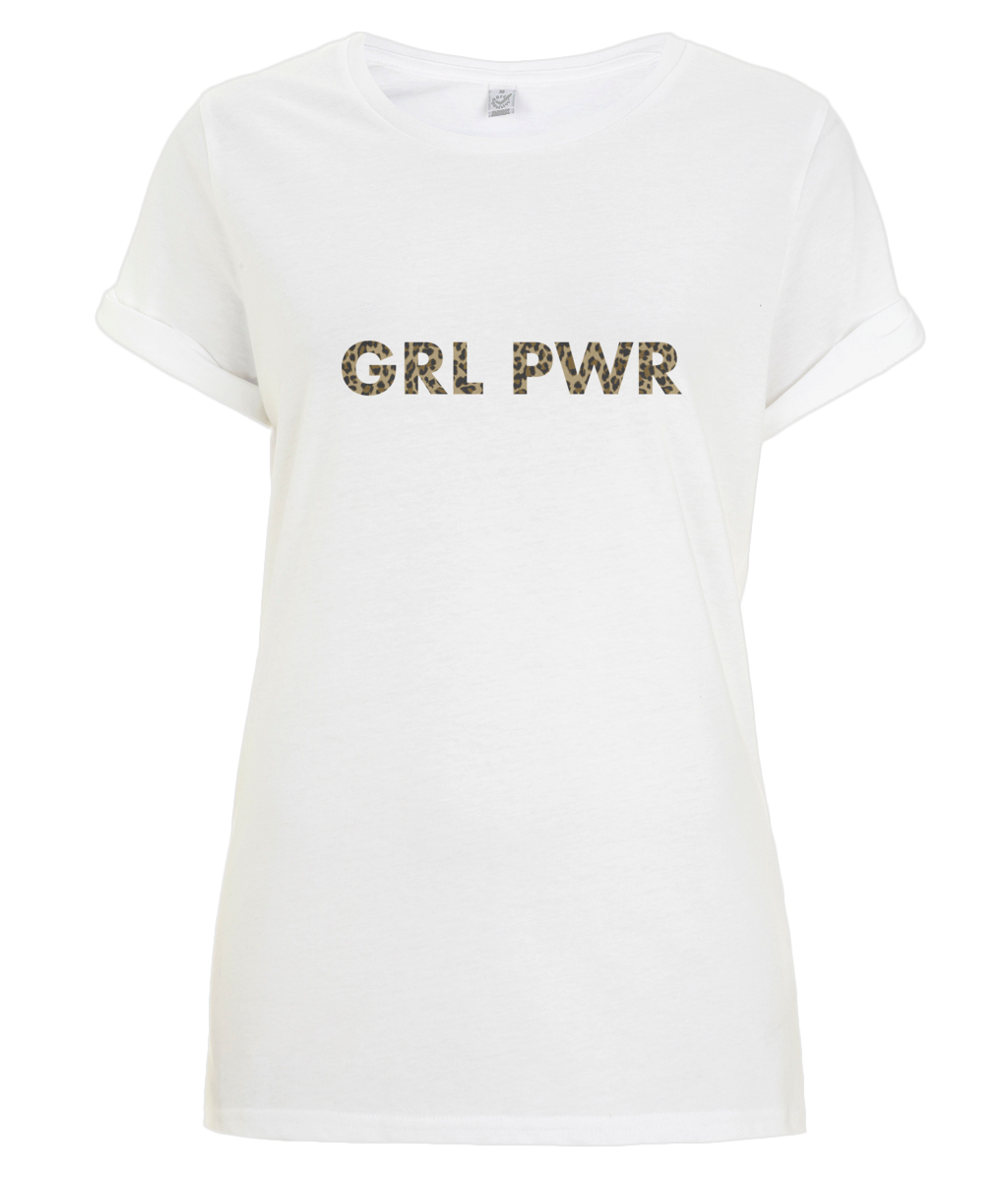 GRL PWR - organic T-shirt - Leopard!.