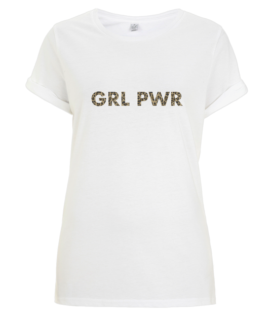 GRL PWR - organic T-shirt - Leopard!.