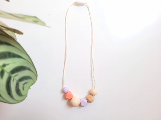 Coralle & Lilac Large - Nursing Necklace!