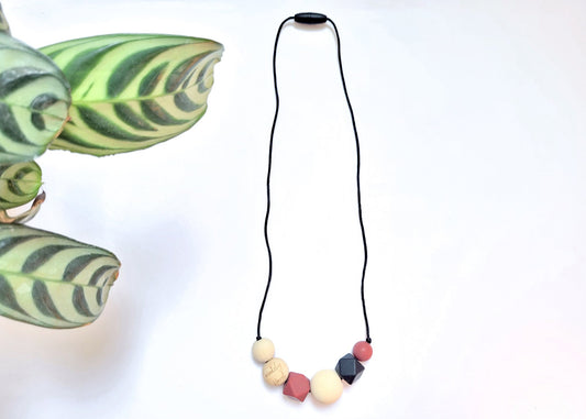 Amningshalsband Muave- köpa ekologiskt silikon diy göra eget amningshalsband Bärhalsband