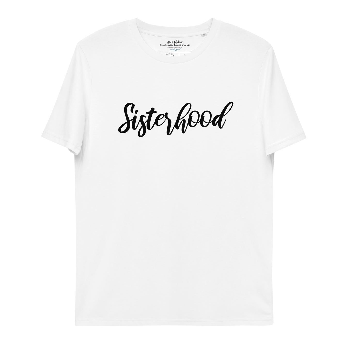 Sisterhood Black organic T-shirt madebyHazel.jpg