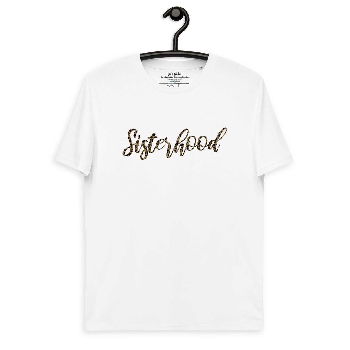 Sisterhood Leopard hanger organic T-shirt madebyHazel.jpg