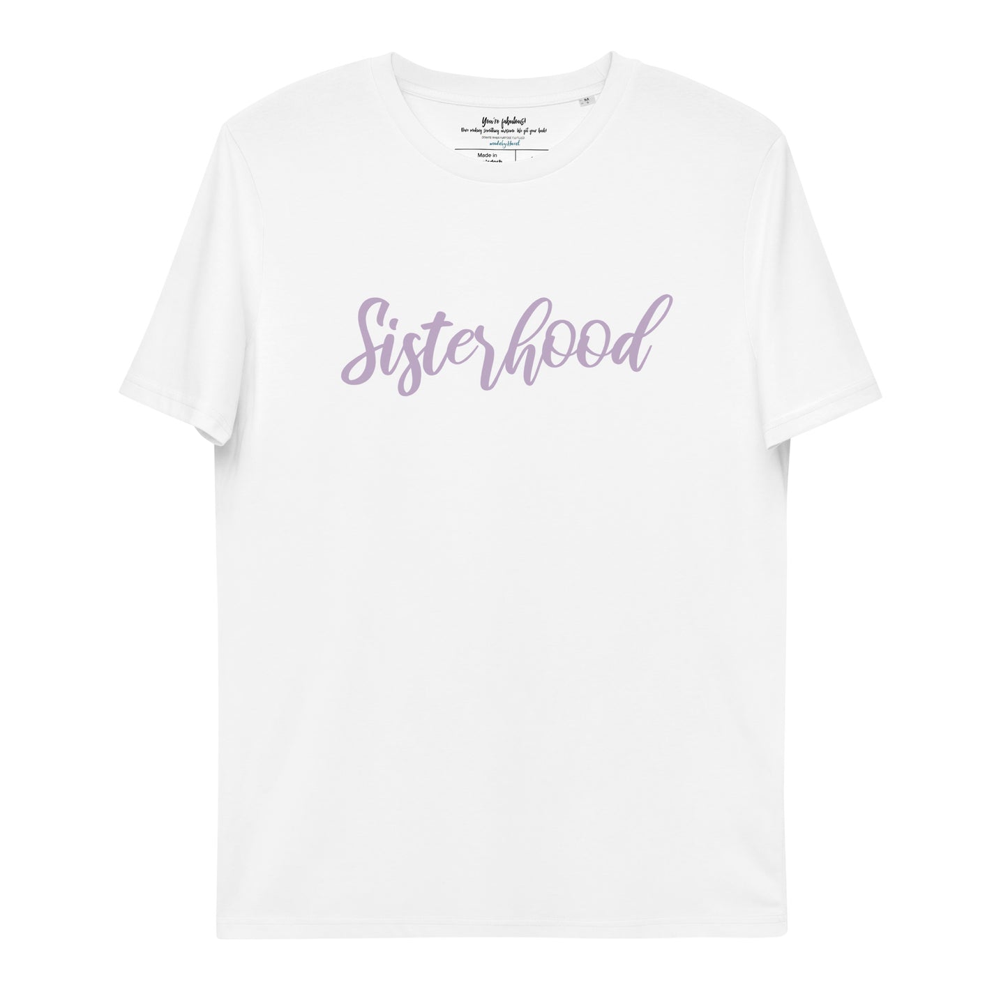 Sisterhood Lila organic T-shirt madebyHazel.jpg