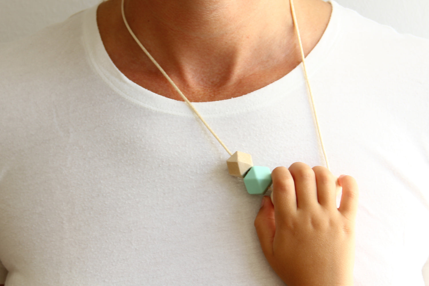 Mint Large - Nursing Necklace!.