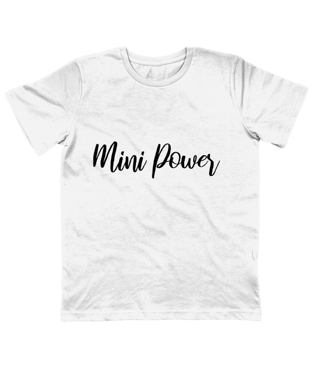 Mini Power - organic kid T-shirt - Black.
