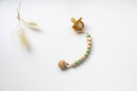 Light Green Dummy holder - Ljusgrön napphållare