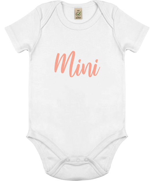 Mini - organic baby body - Peach!.