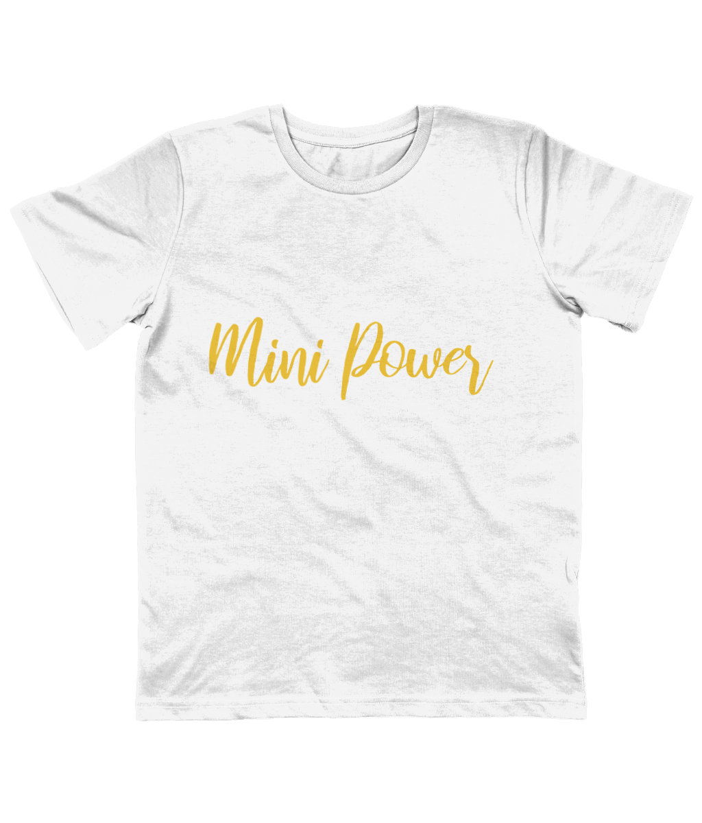 Mini Power - organic kid T-shirt - Yellow.