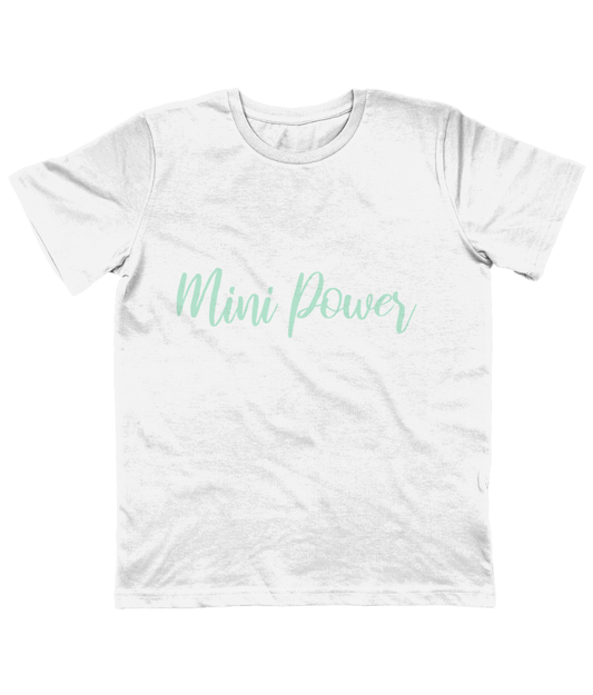 Mini Power - organic kid T-shirt - Mint.
