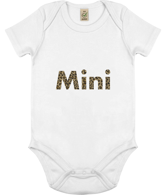 Mini - organic baby body - Leopard!.
